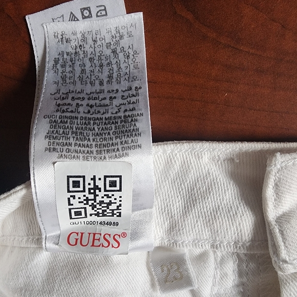 White Guess Denim Mini Skirt - Picture 11 of 12